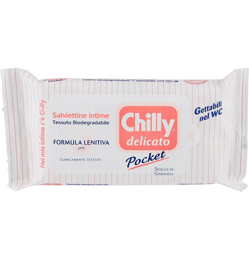 Chilly Pocket Delicado Higiene Intima Toallitas (12 Toallitas)