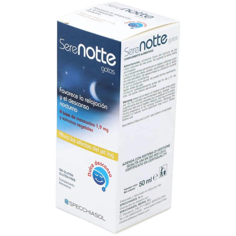 Melatonina 1,9mg. (serenotte) 50ml - Specchiasol