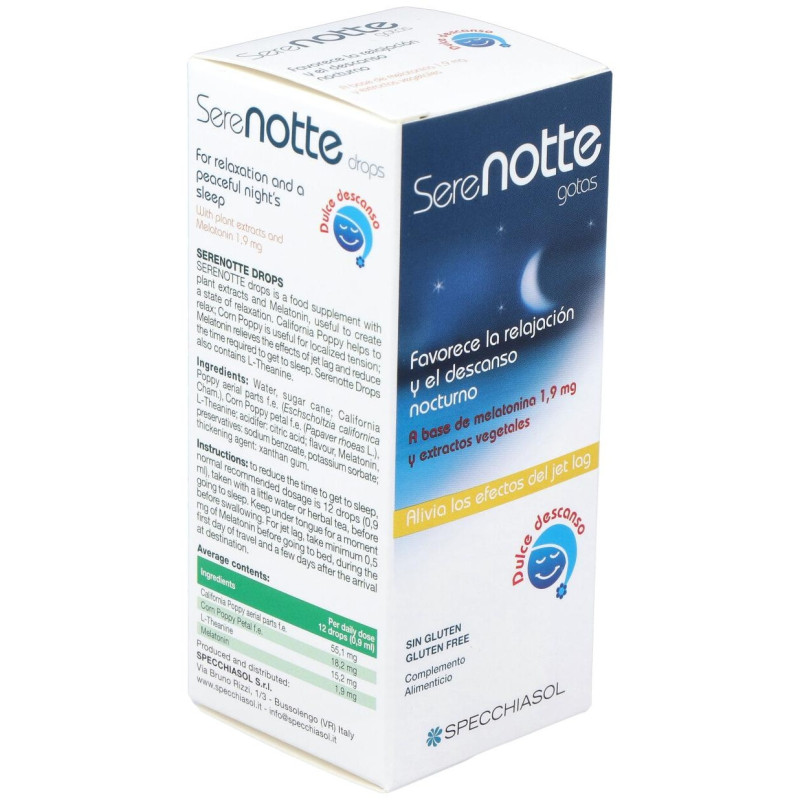 Melatonina 1,9mg. (serenotte) 50ml - Specchiasol