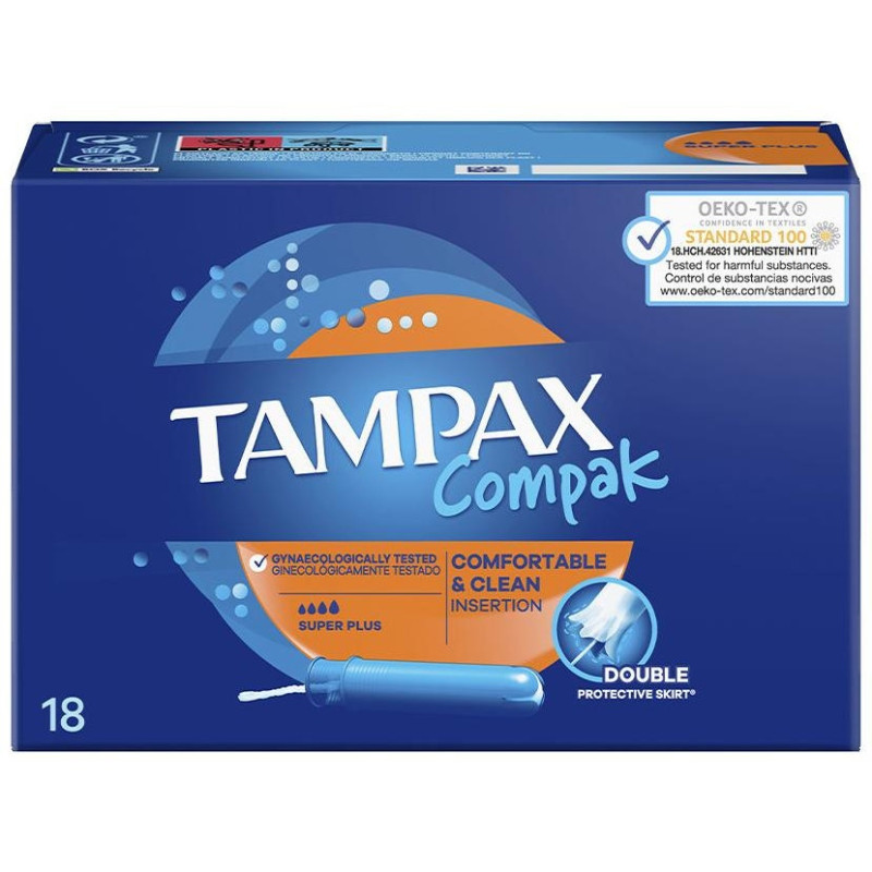 Compak Tampón Super Plus 18uds - Tampax