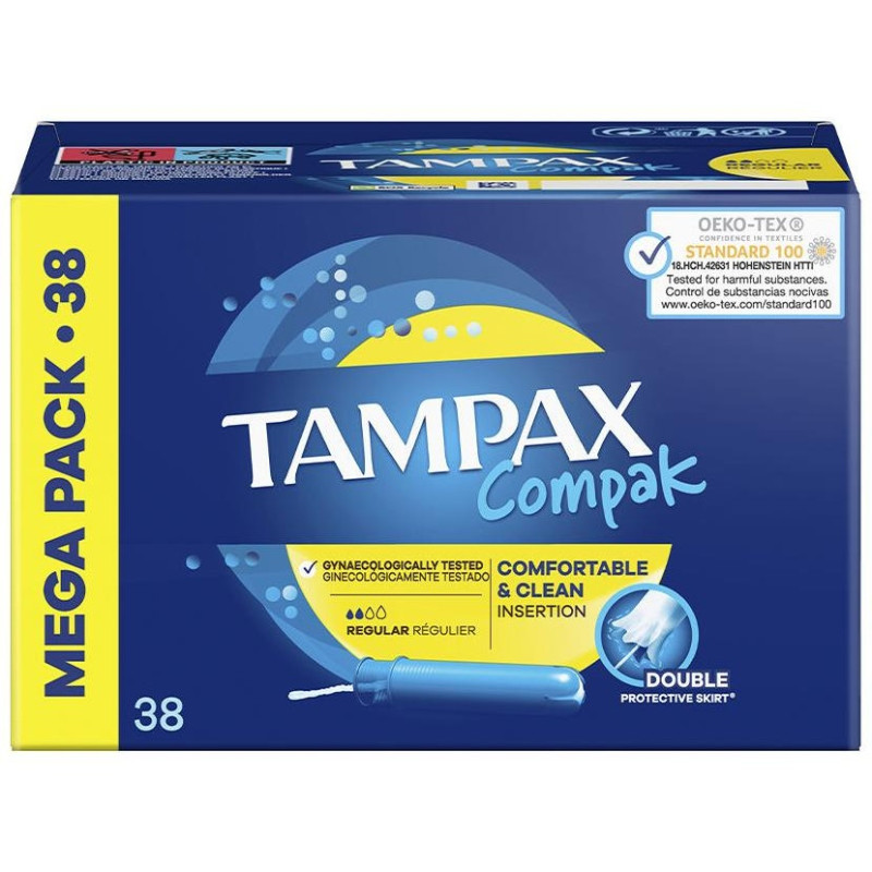 Compak Tampón Regular 38uds - Tampax