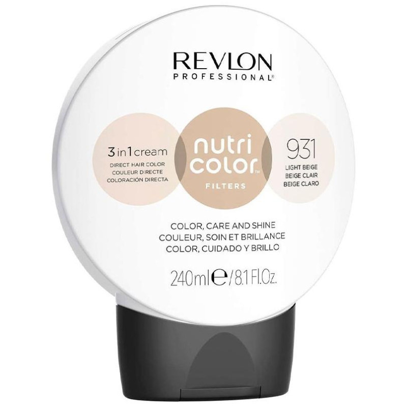 Revlon Nutri Color Filters Mascarilla Capilar 931 Beige Cl 240Ml