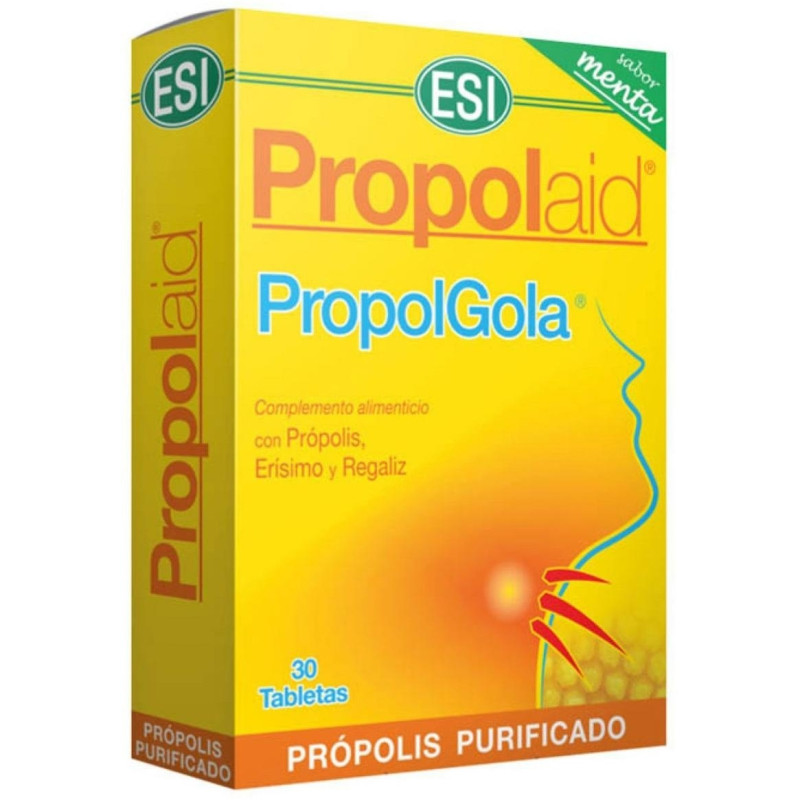 Propolgola Tabletas Masticables de Menta 30 Tabletas - Propolaid