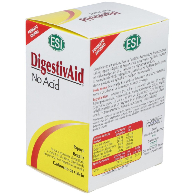 Esi Digestivaid No Acid 60 Tabletas - Esi - Trepat Diet