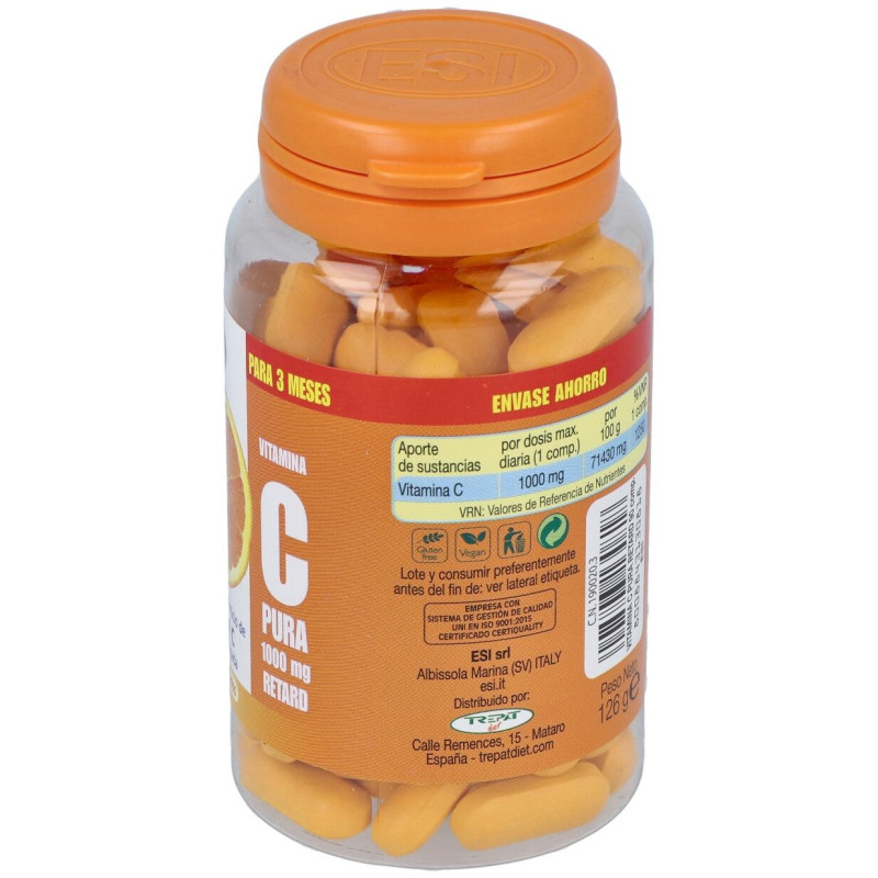 Esi Vitamina C Pura Retard 1000mg 90comp - Esi - Trepat Diet