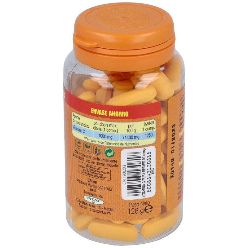 Esi Vitamina C Pura Retard 1000mg 90comp - Esi - Trepat Diet