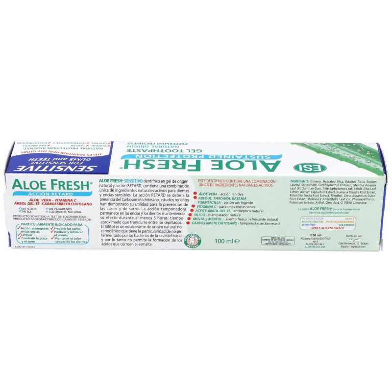 Aloe Fresh Retard Dentifrico Sensitivo 100ml. 2 - Esi - Trepat Diet