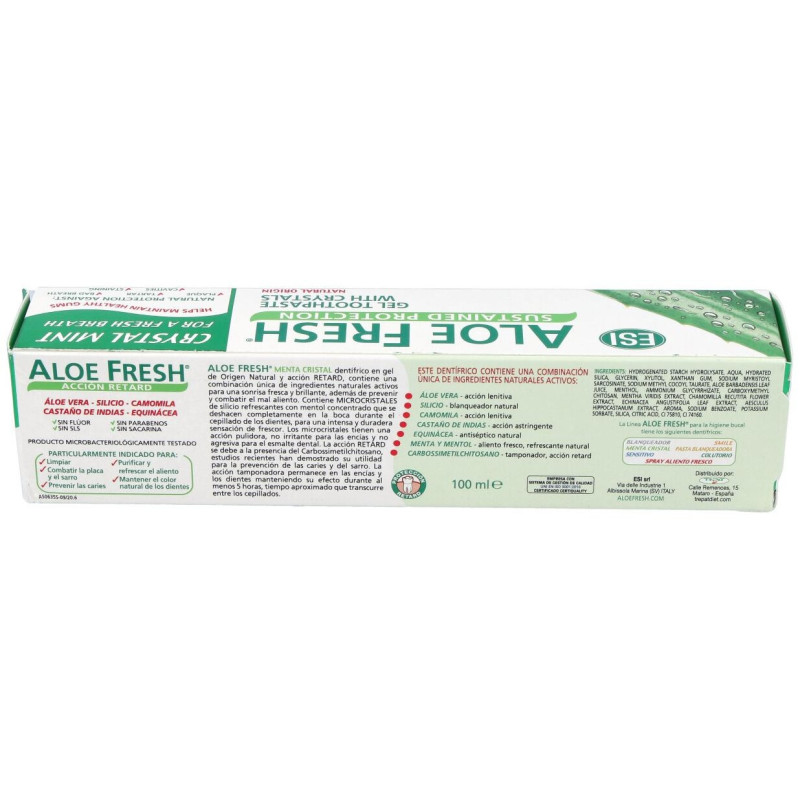 Aloe Fresh Gel Menta Cristal Dentifrico - Esi - Trepat Diet