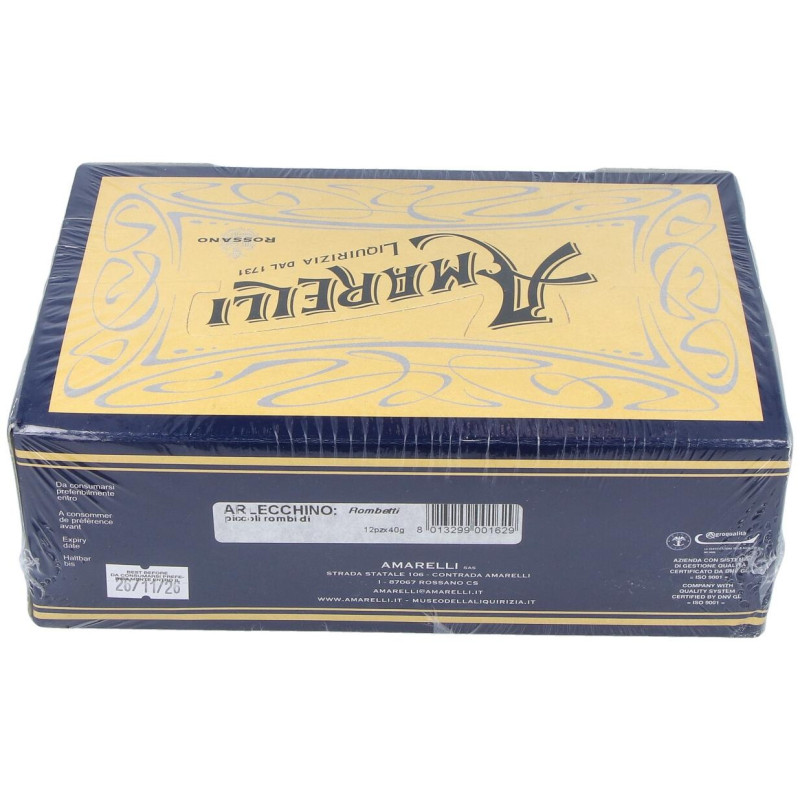 Amarelli Arlecchino Rombetti Regaliz-Anis 12Udx40G 2