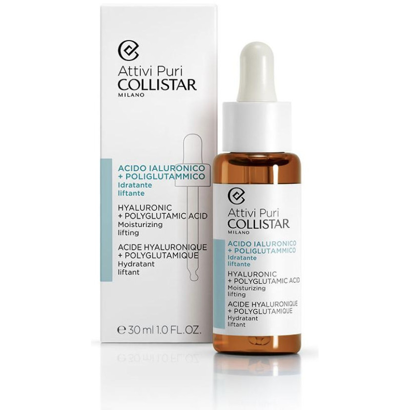 Attivi Puri Hyaluronic Acid + Polyglutamic Drops 30ml - Collistar