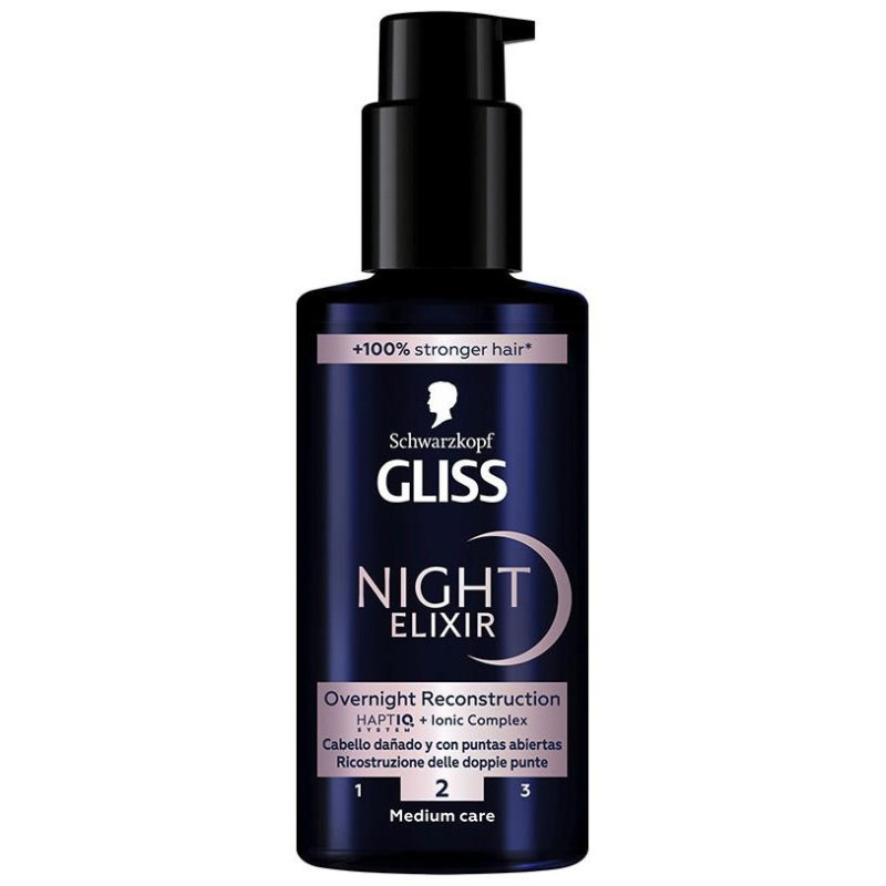 Gliss Night Elixir Sérum Puntas Abiertas 100 ml - Schwarzkopf Mass Market