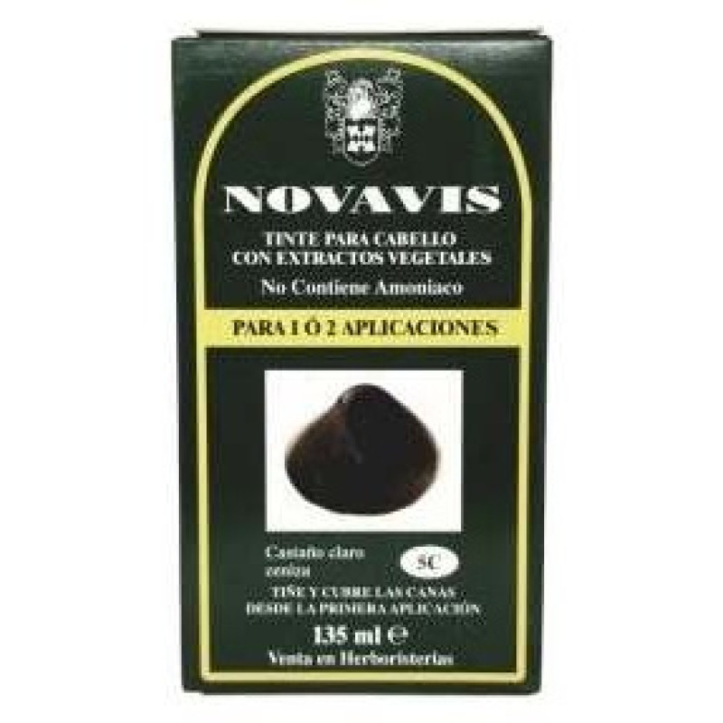 Tinte Novavis 5c Castaño Claro Ceniza 120ml - Novavis