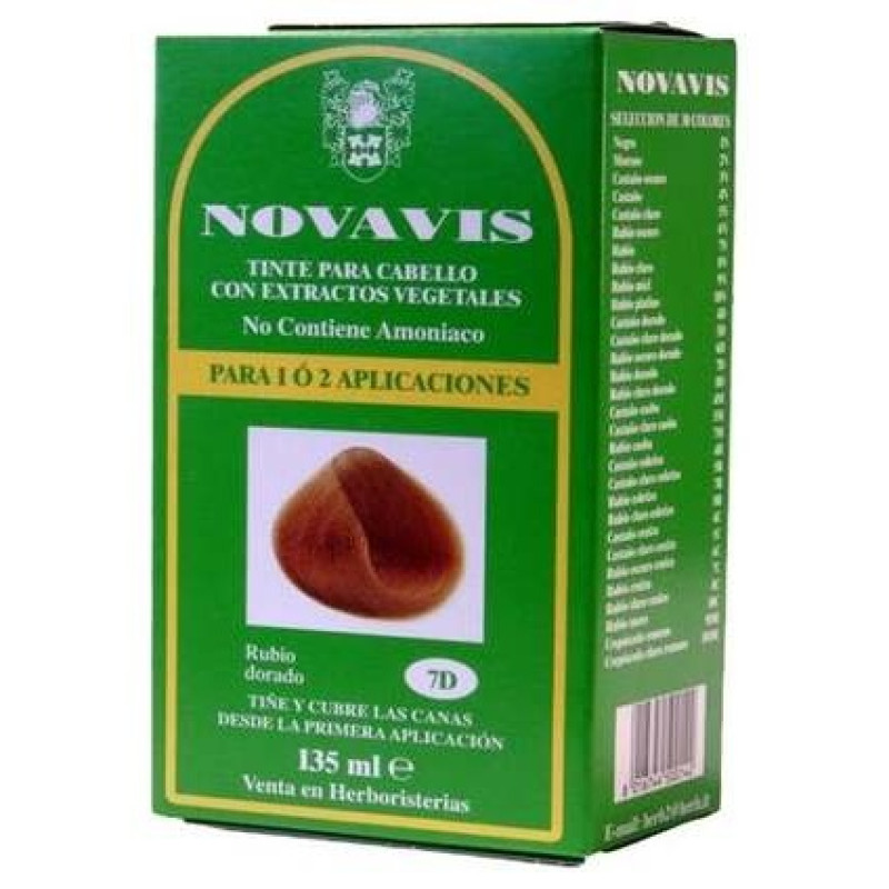 Tinte Novavis 7d Rubio Dorado 120ml - Novavis