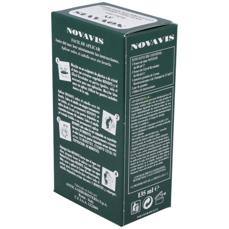 Tinte Novavis 8N Rubio Claro 120Ml.