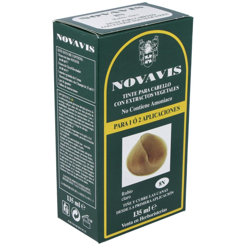 Tinte Novavis 8N Rubio Claro 120Ml.
