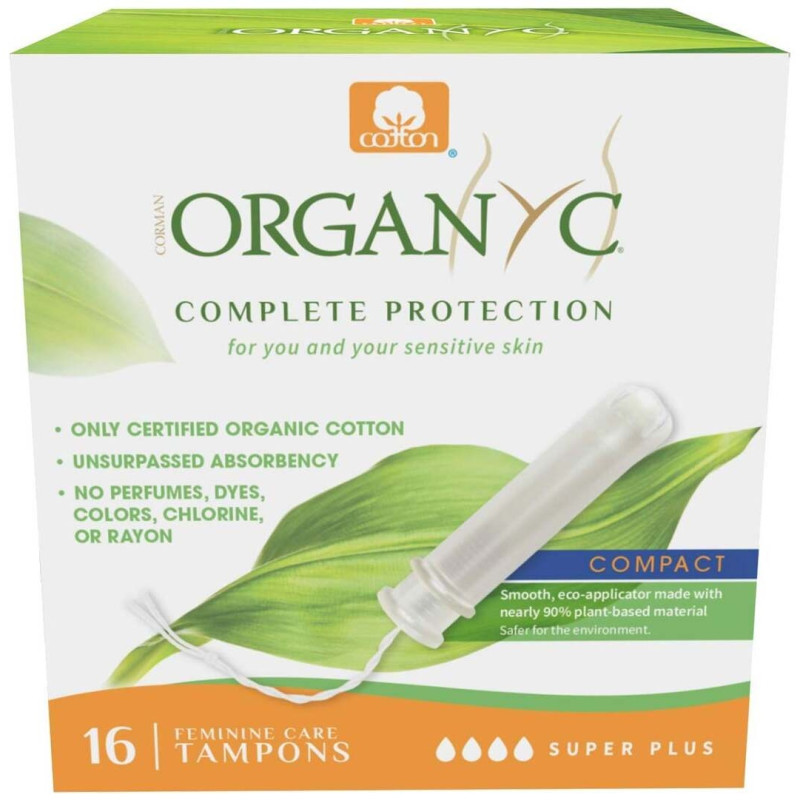 Tampones Super Plus con Aplicador Compact 16ud - Organyc