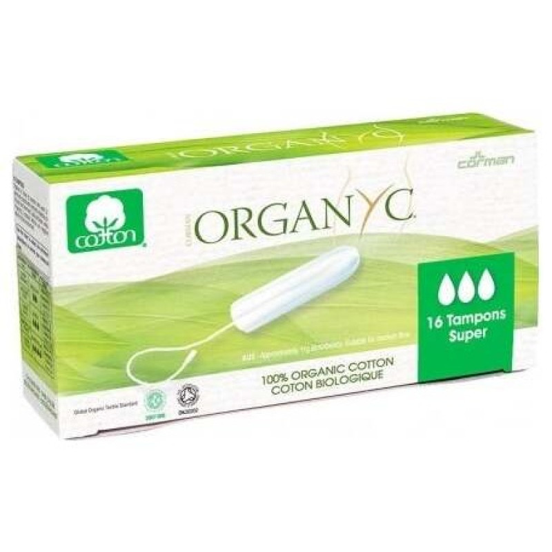 Tampón Súper sin Aplicador 16uds - Organyc