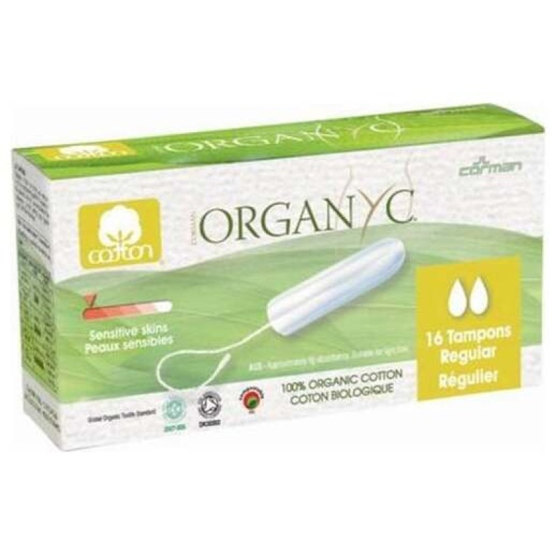 Tampón Regular sin Aplicador 16uds - Organyc