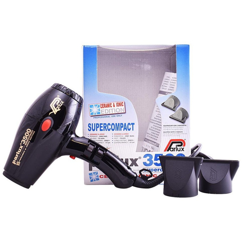 Secador Ceramic Ionic 3500 Negro 1ud - Parlux