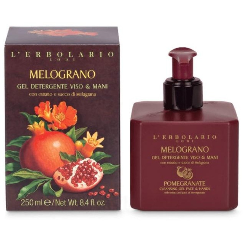 L'erbolario Melograno Gel Detergente Cara y Manos 250ml - Lerbolario