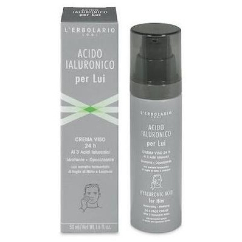 L'erbolario Ácido Hialurónico Hombre Crema Cara 24 Horas 50ml - Lerbolario