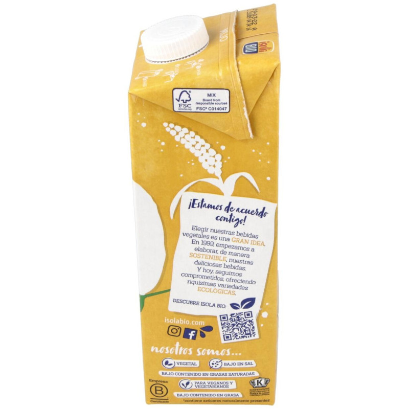 Bebida Vegetal de Mijo 1lt 6uds - Isola