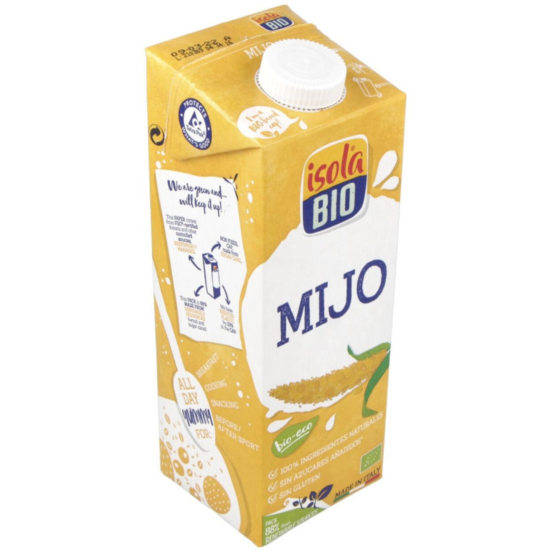 Bebida Vegetal de Mijo 1lt 6uds - Isola