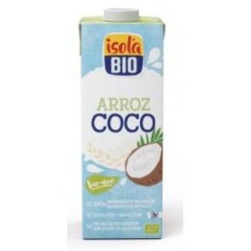 Bebida Vegetal de Arroz Coco Tropical 1lt 6ud - Isola