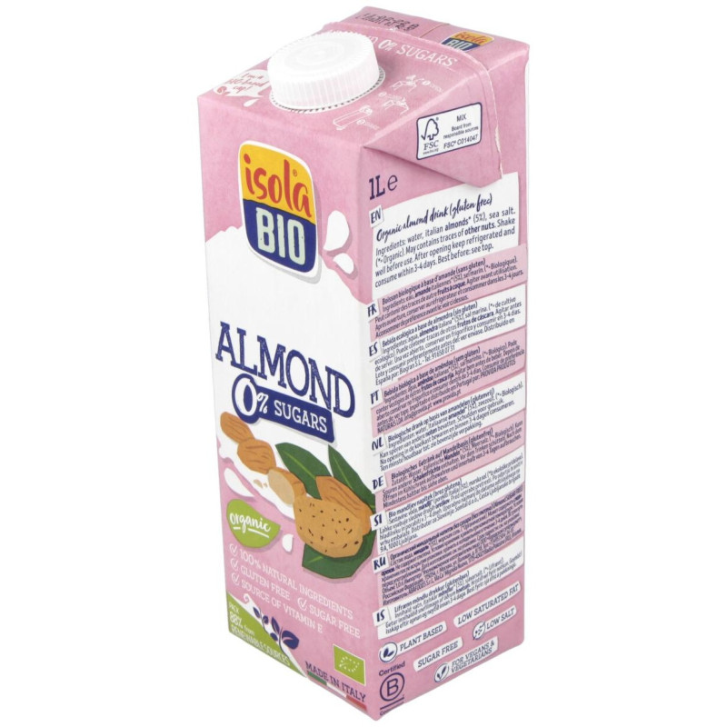 Bio Bebida Veg Almendras S/a Bio 1000ml - Isola