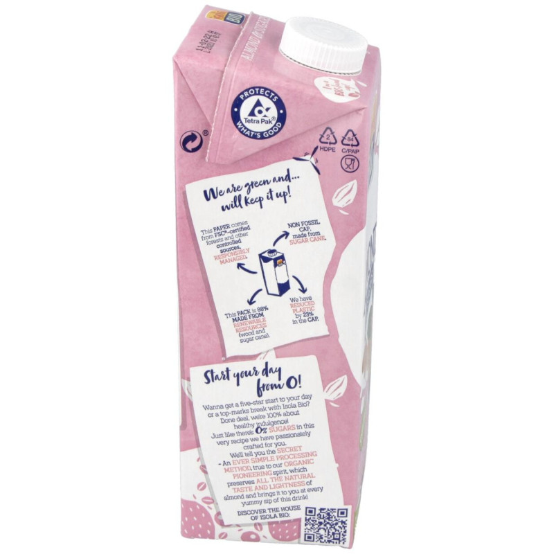 Bio Bebida Veg Almendras S/a Bio 1000ml - Isola