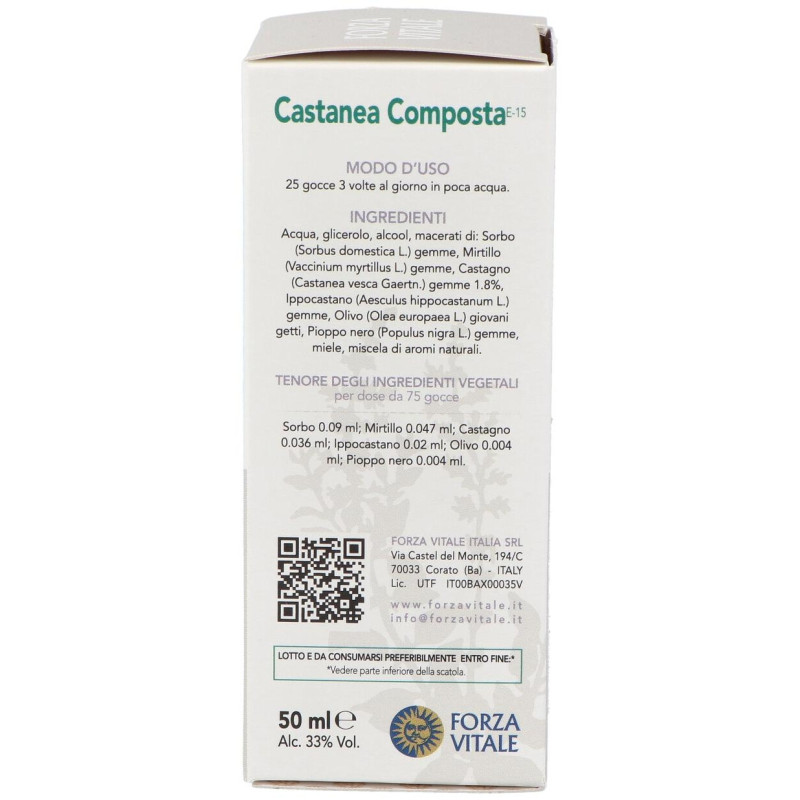 Castanea Composta Extracto 50ml - Forza Vitale
