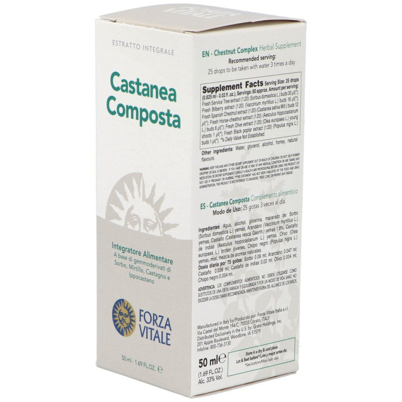 Castanea Composta Extracto 50ml - Forza Vitale