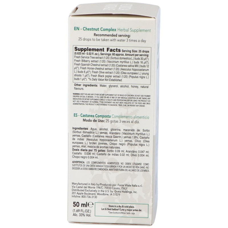 Castanea Composta Extracto 50ml - Forza Vitale
