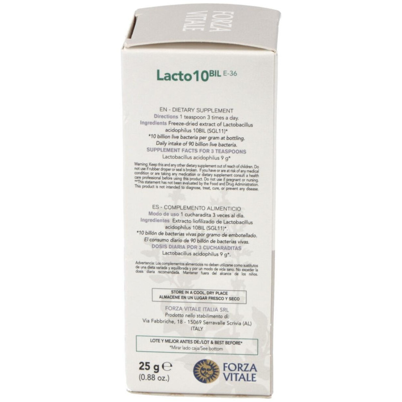 Lacto 10 (Lactobacillus Acidophilus) 25Gr. E-36