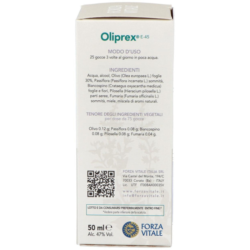 Oliprex (olivo Composto) Extracto 50ml - Forza Vitale