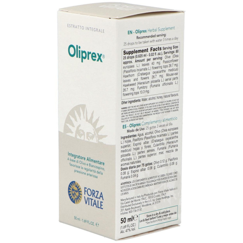 Oliprex (olivo Composto) Extracto 50ml - Forza Vitale