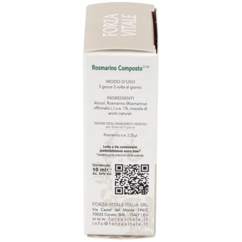 Rosmarino Composto (plomo) Metal Espagirico 10ml - Forza Vitale