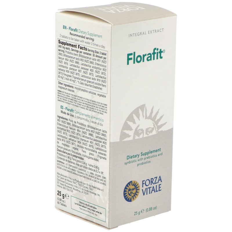 Florafit Probiotico 25gr.comprimidos - Forza Vitale