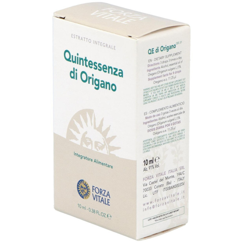 Quinta Esencia Oregano (origano)10ml - Forza Vitale