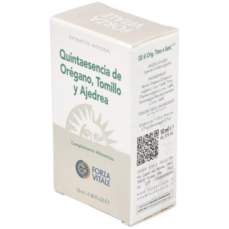 Quinta Esencia Oregano - Tomillo - Ajedrea 10ml - Forza Vitale