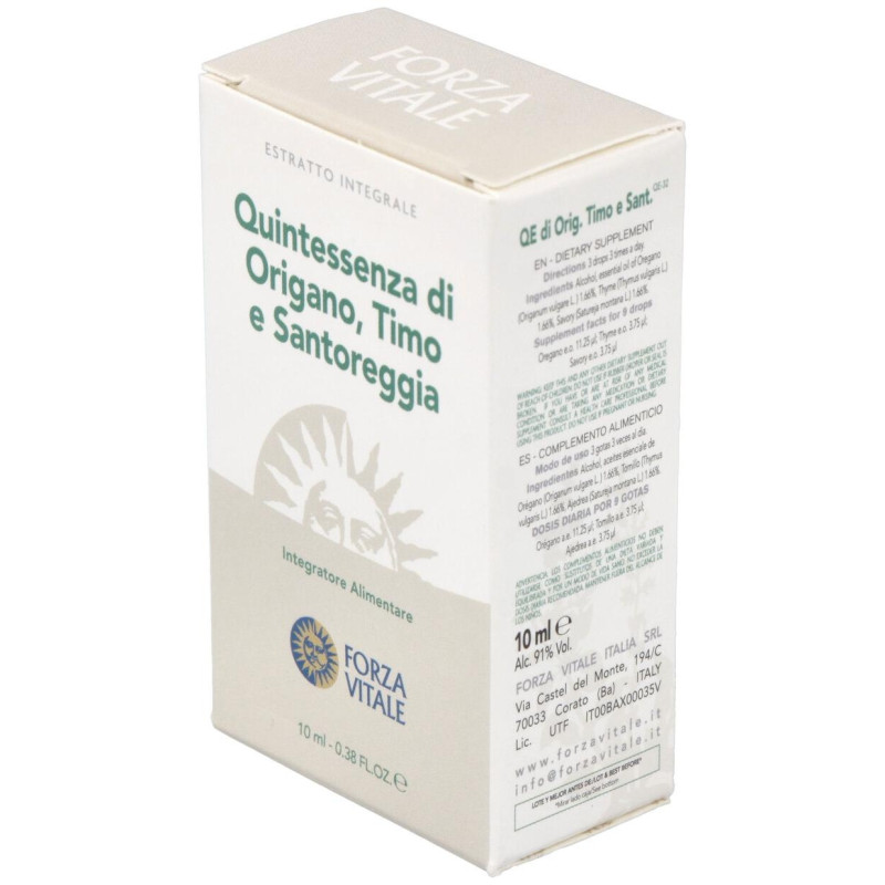 Quinta Esencia Oregano - Tomillo - Ajedrea 10ml - Forza Vitale