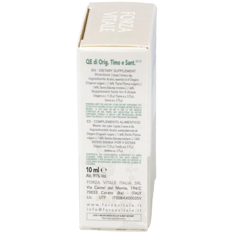 Quinta Esencia Oregano - Tomillo - Ajedrea 10ml - Forza Vitale