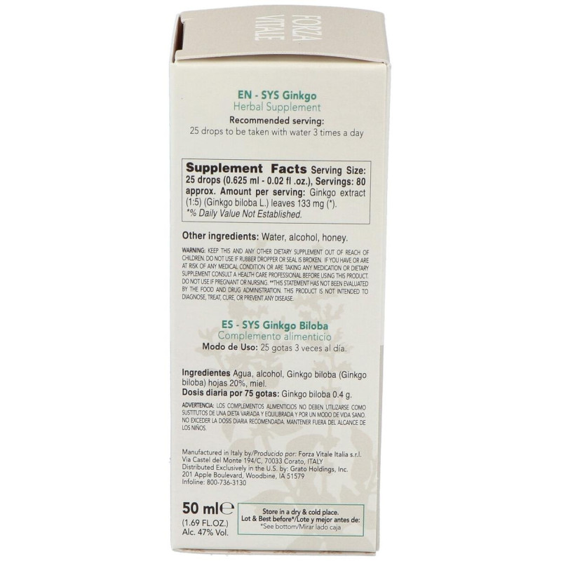 Sys.Ginkgo Biloba 50Ml.