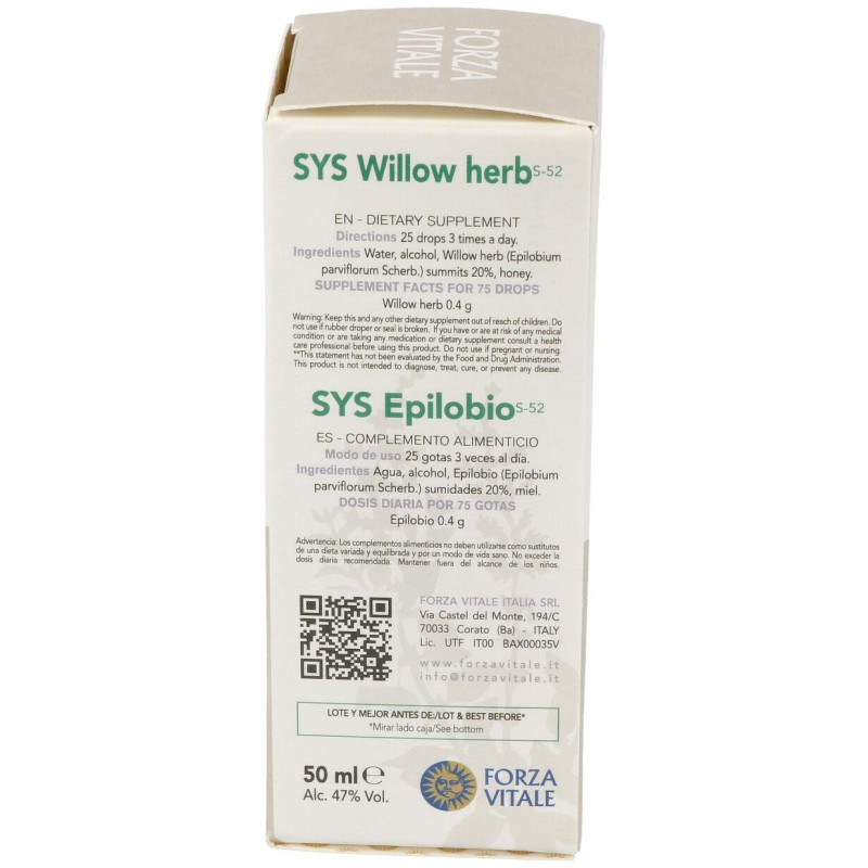 Sys.epilobio 50ml - Forza Vitale