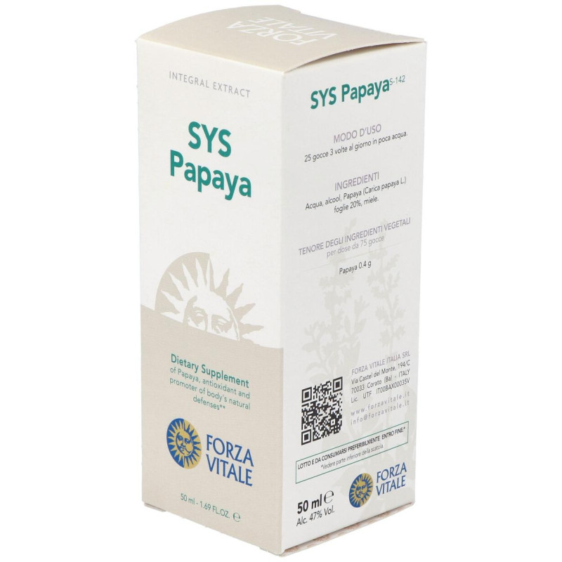 Sys.papaya 50ml - Forza Vitale