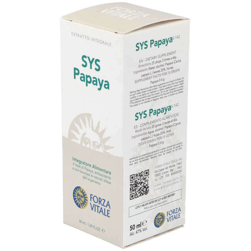 Sys.papaya 50ml - Forza Vitale