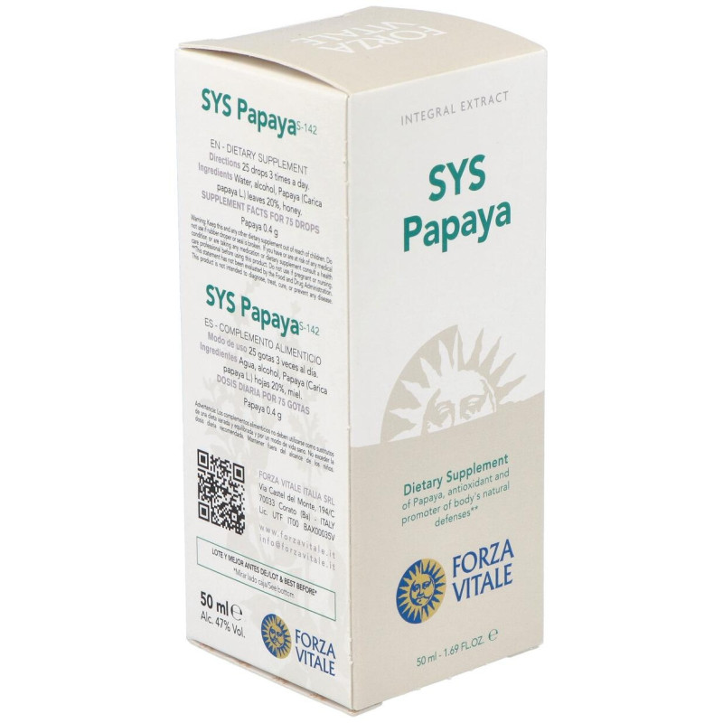 Sys.papaya 50ml - Forza Vitale