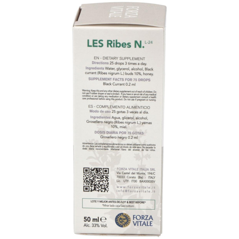 Les Ribes Nigrum Grosellero Negro 50ml - Forza Vitale