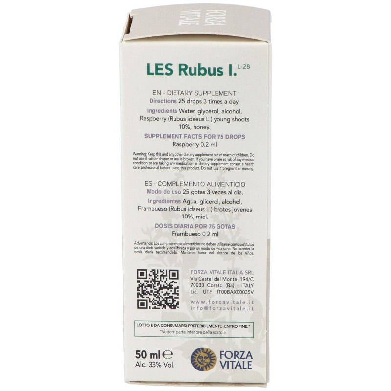 Les Rubus Idaeus Frambueso 50ml - Forza Vitale
