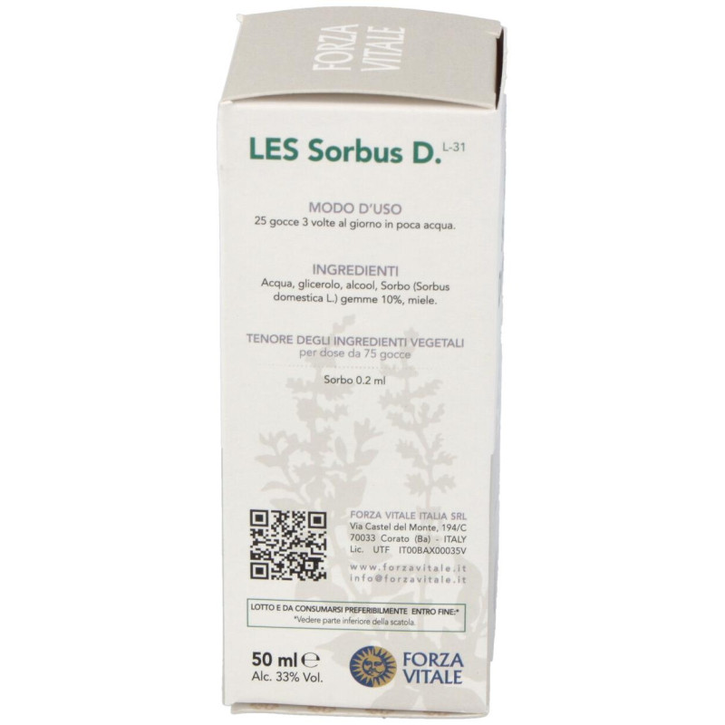 Les Sorbus Domestica Serbal 50ml - Forza Vitale